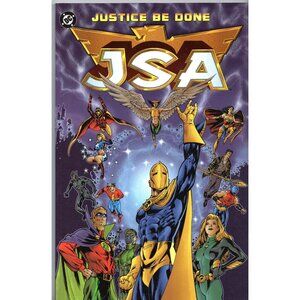 JSA "Justice Be Done" Trade Paperback, ©2000, 144 pages, full color, 2nd print